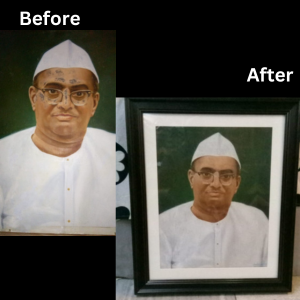 Old painting restored